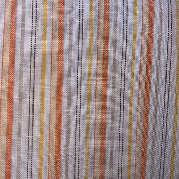 Banana Republic Men’s XL 100% Linen sherbet striped shirt - Picture 5 of 14